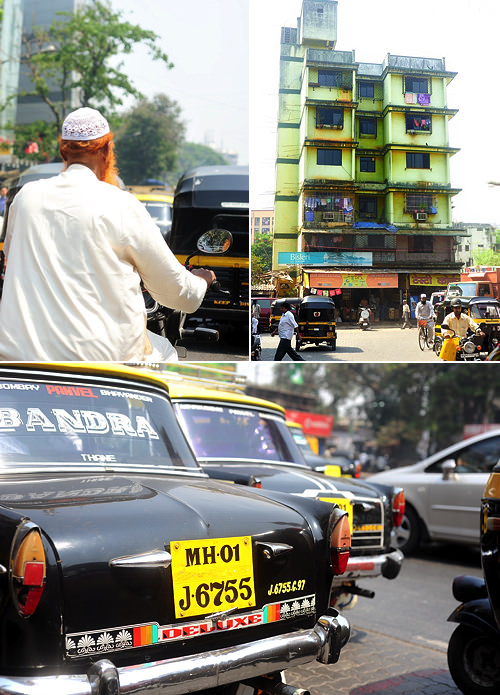 Indian Mumbai traffic scenes