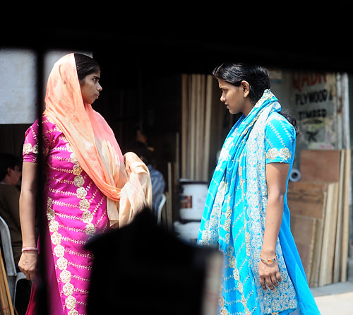 Indian women wearing saris