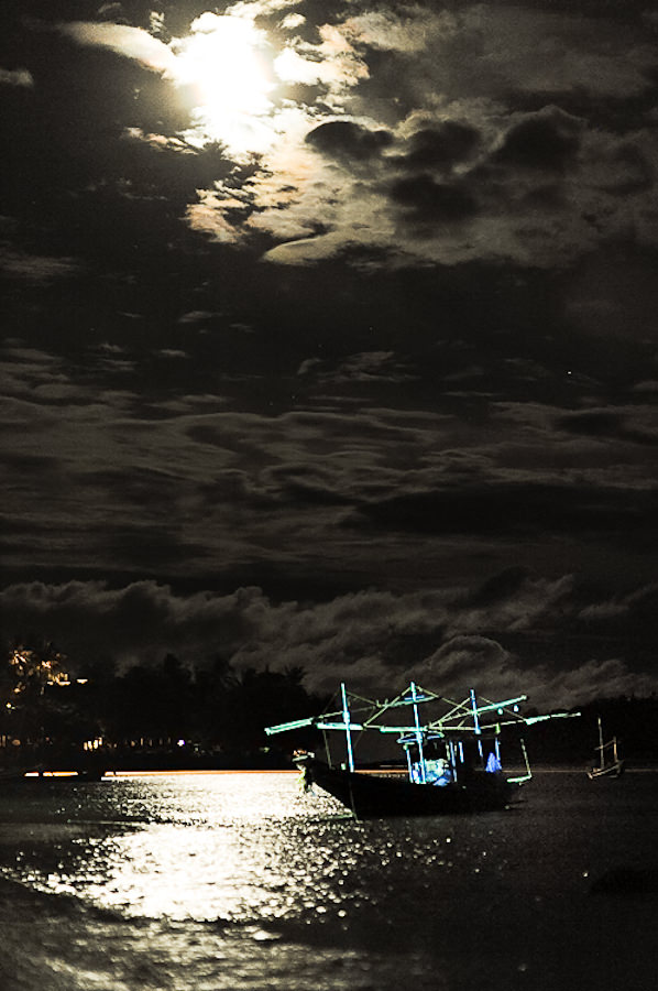 fishing boat on Chaweng Beach Koh Samui