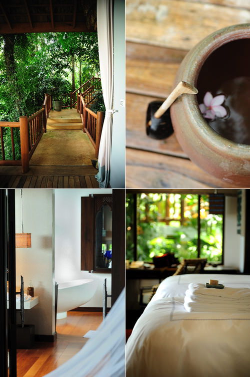 rooms and private villas at Four Seasons resort Koh Samui