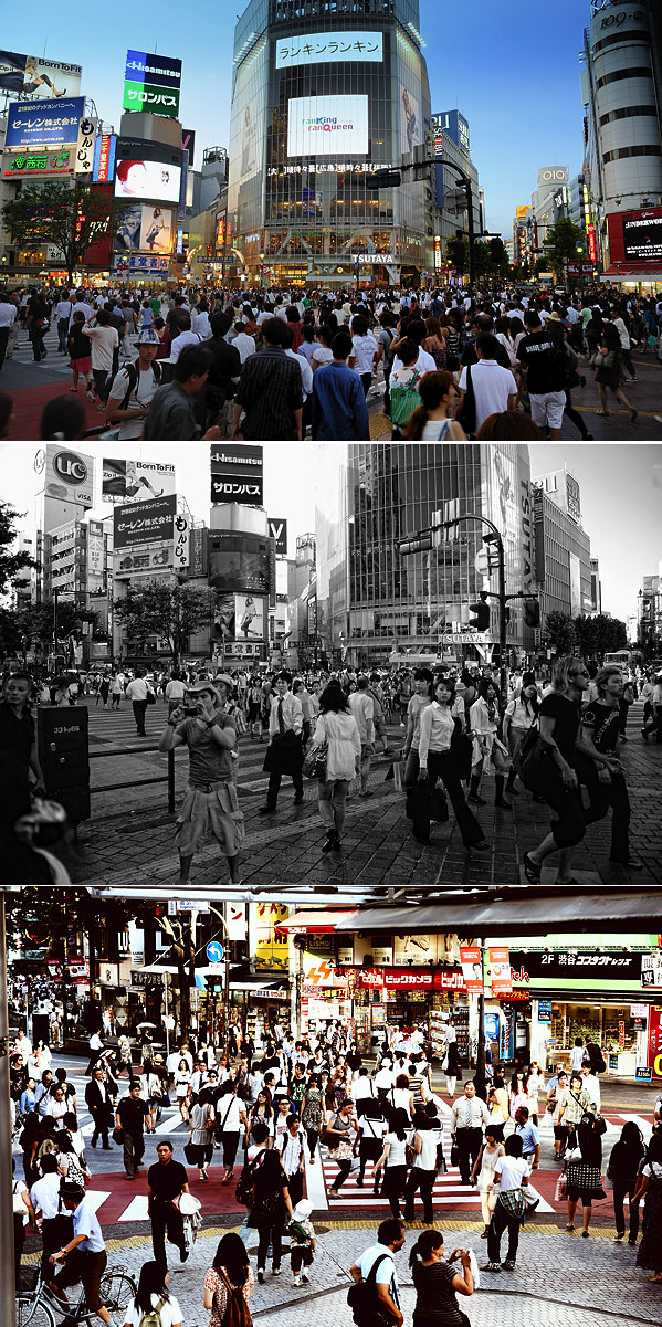 Shibuya crossing at Shibuya station Japan