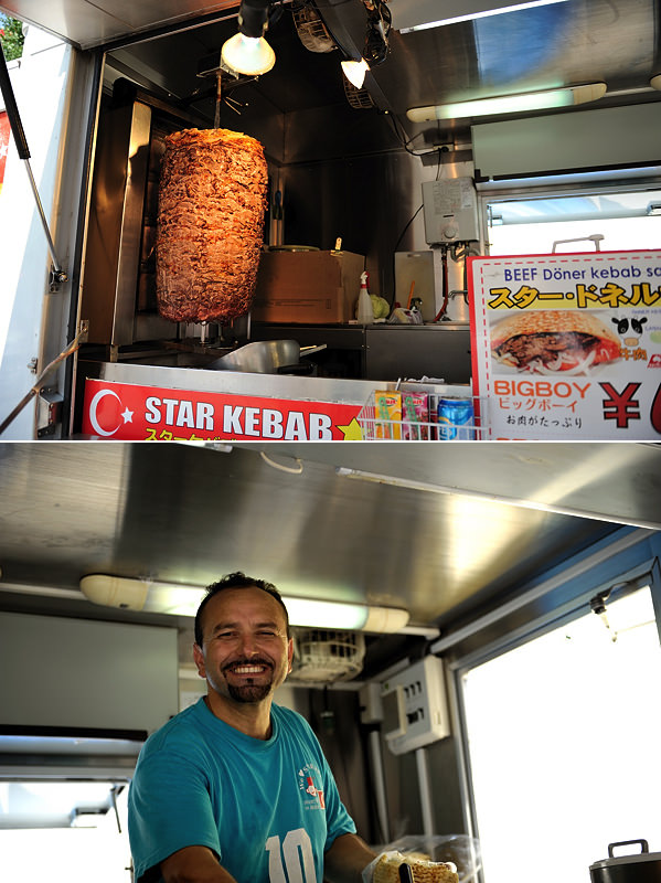 kebab seller Akihabara station Japan