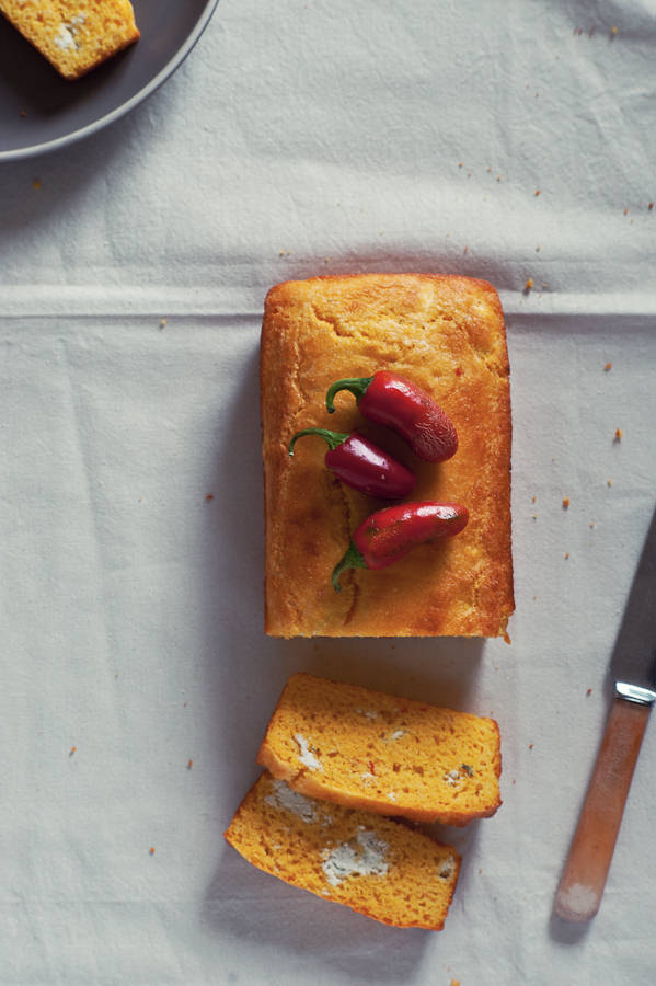 jalapeno and feta cornbread