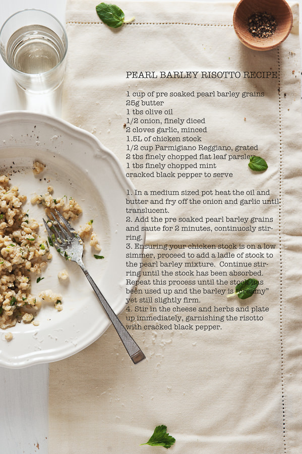 Pearl barley risotto recipe