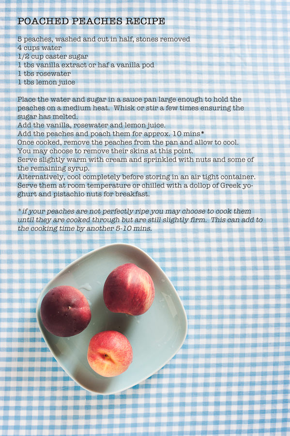 poached peaches recipe