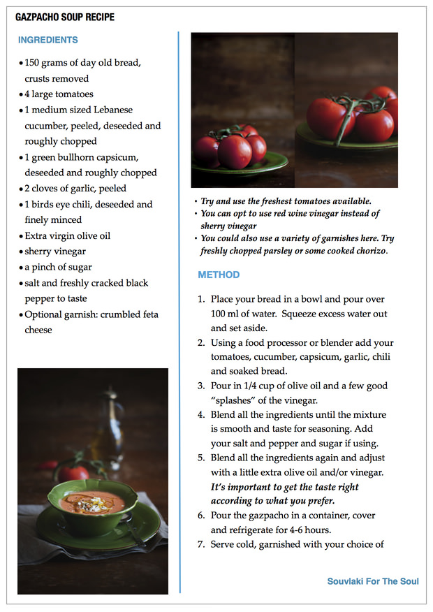 Gazpacho Soup Recipe