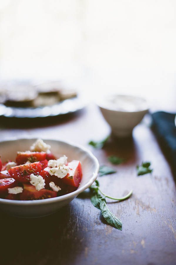 tomato and fetta salad