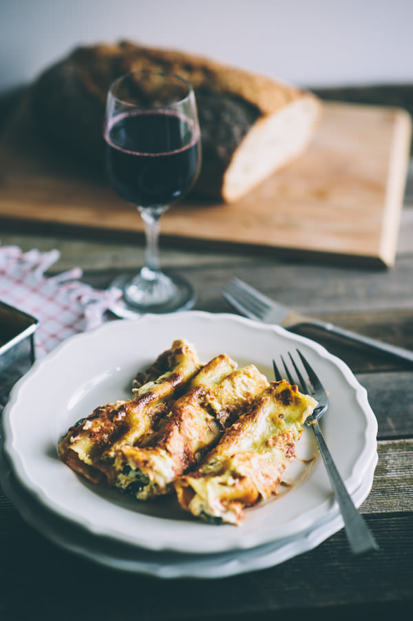 spinach and ricotta cannelloni