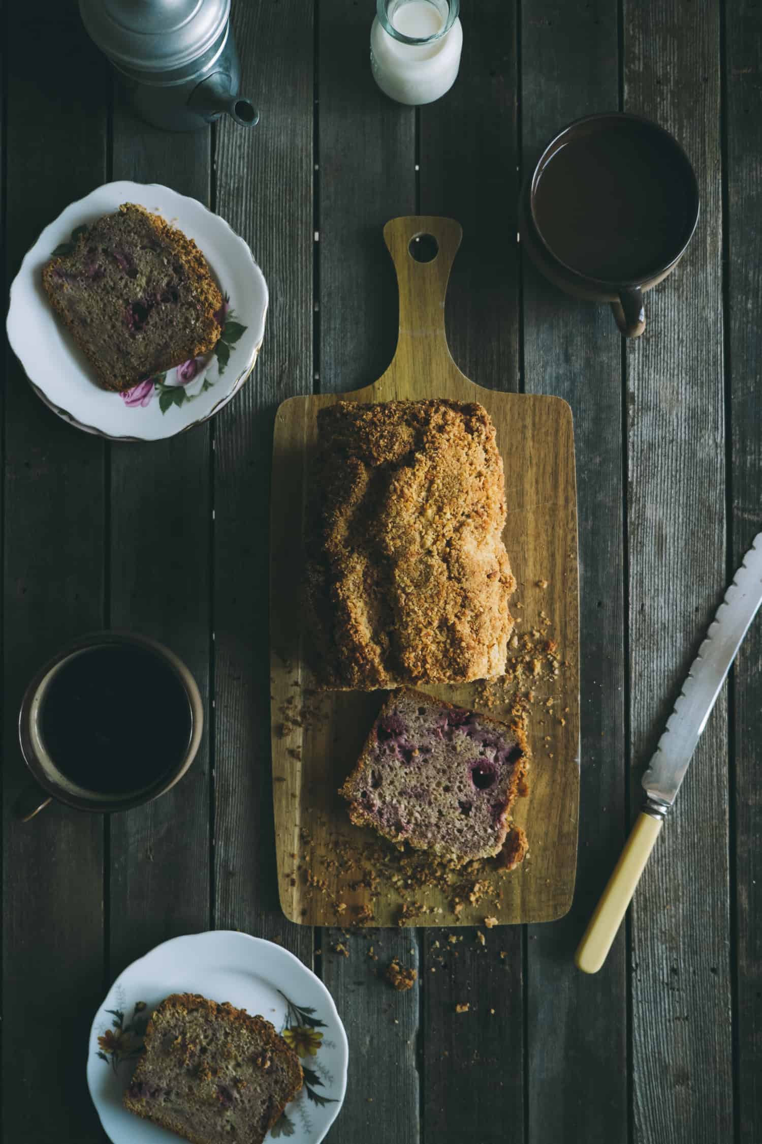 raspberry muffin bread