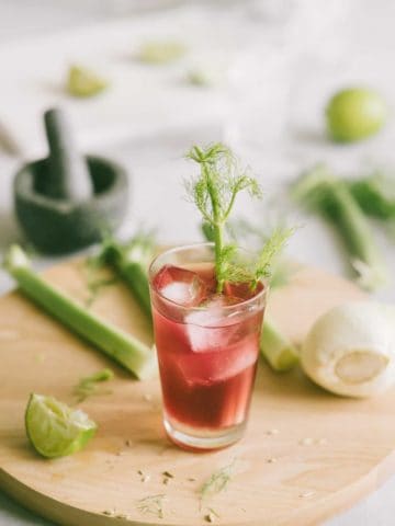 a cocktail made using fennel