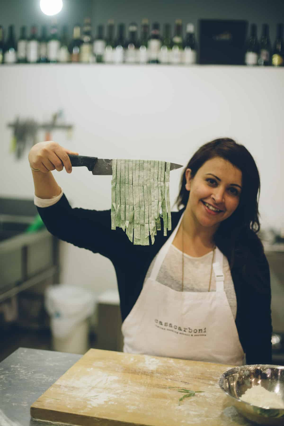 making pasta at Casa Carboni in the Barossa Valley