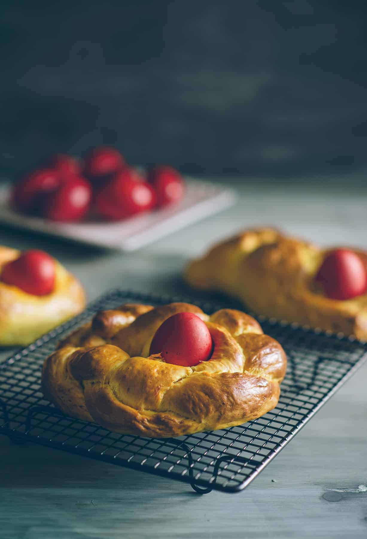 Greek Easter bread tsoureki