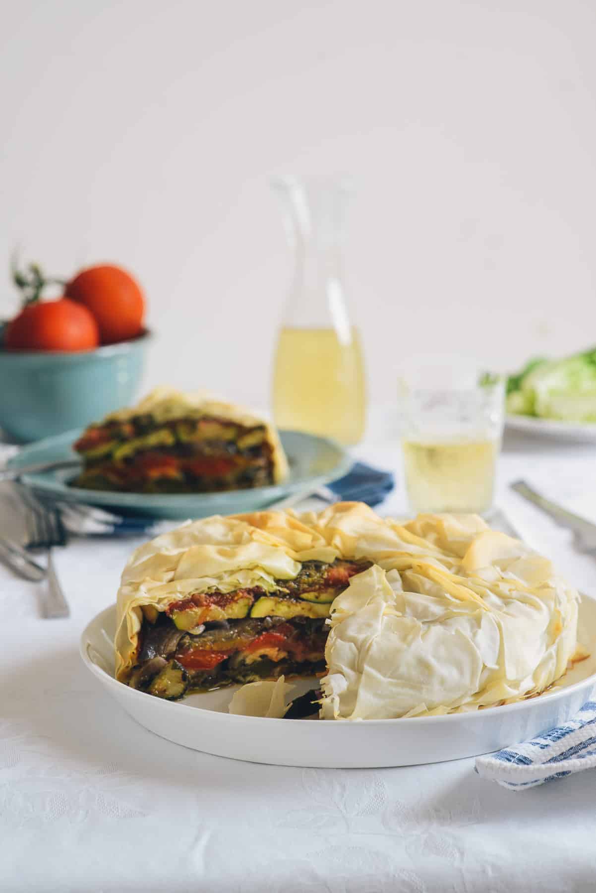 Provencal summer vegetable pie recipe