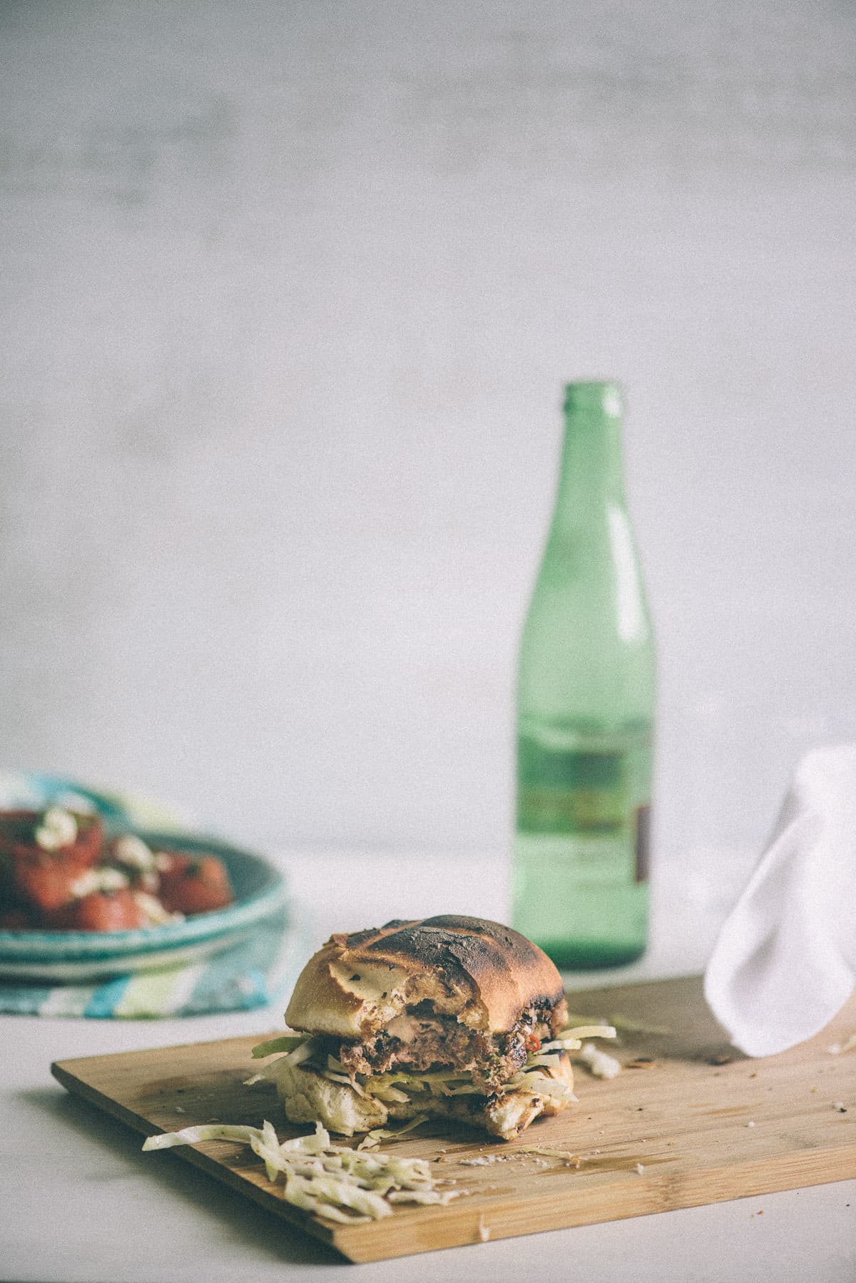 home made lamb burgers