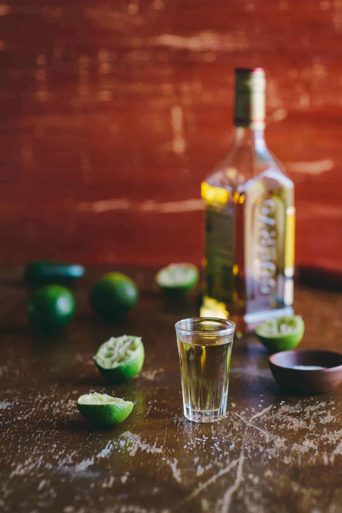 tequila and limes