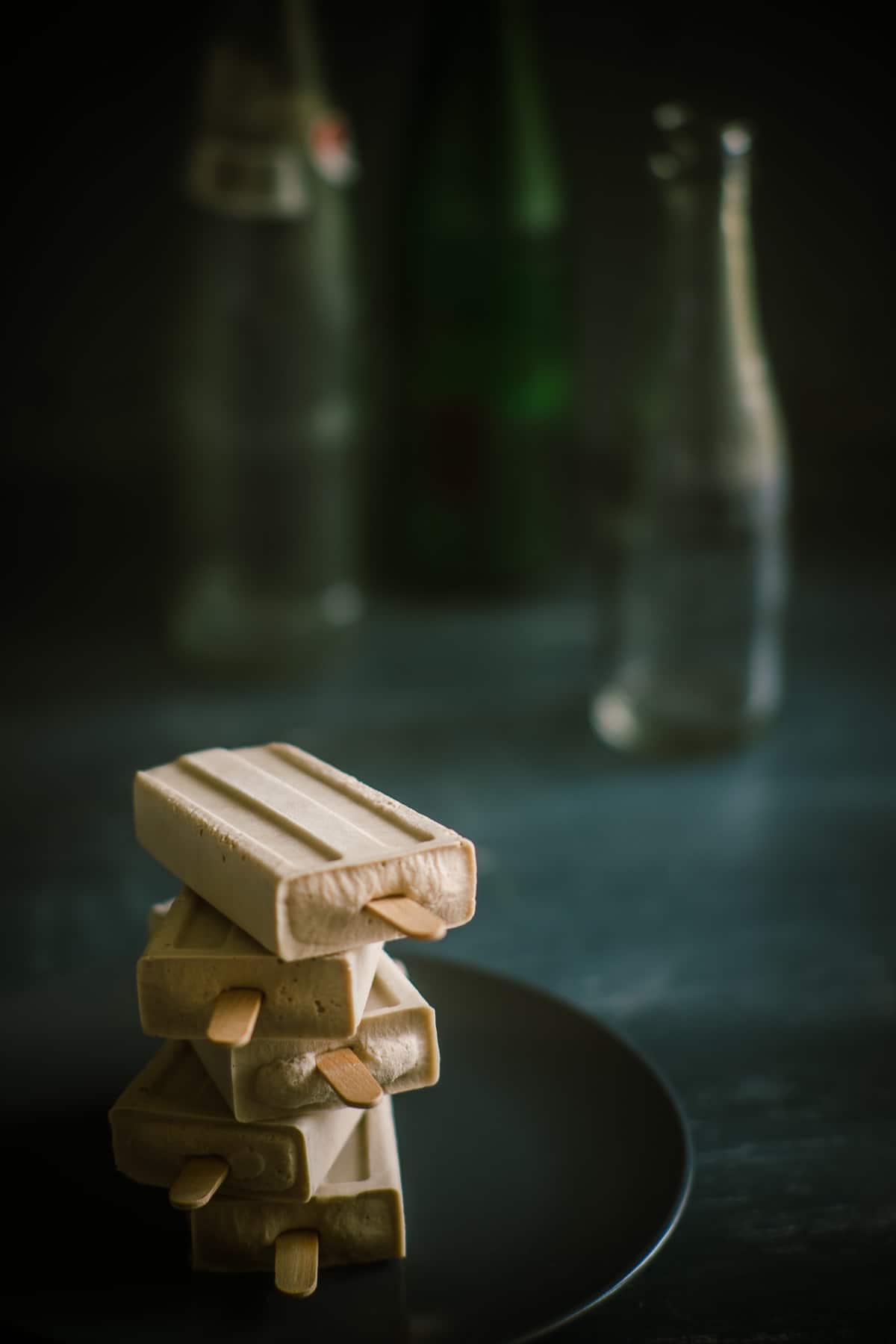 banana and cashew cream ice pops