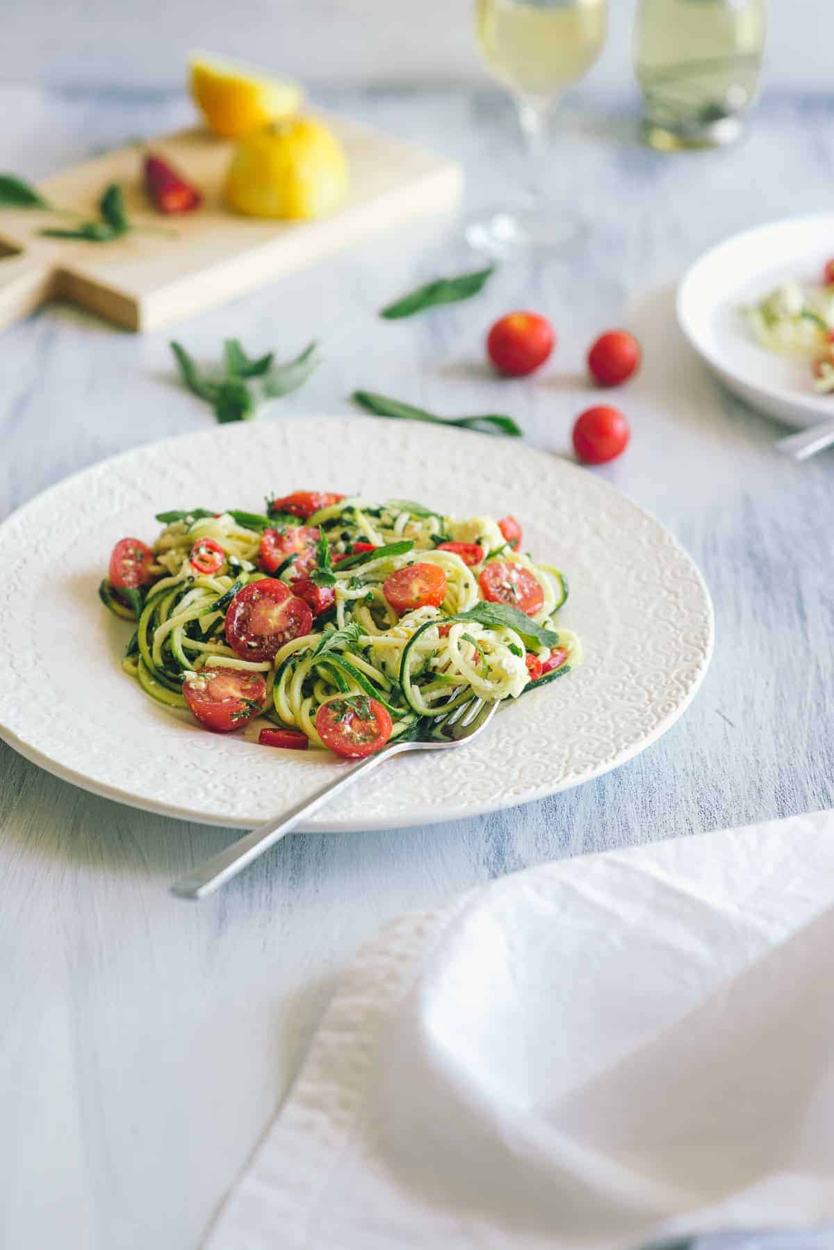 zucchini noodle salad