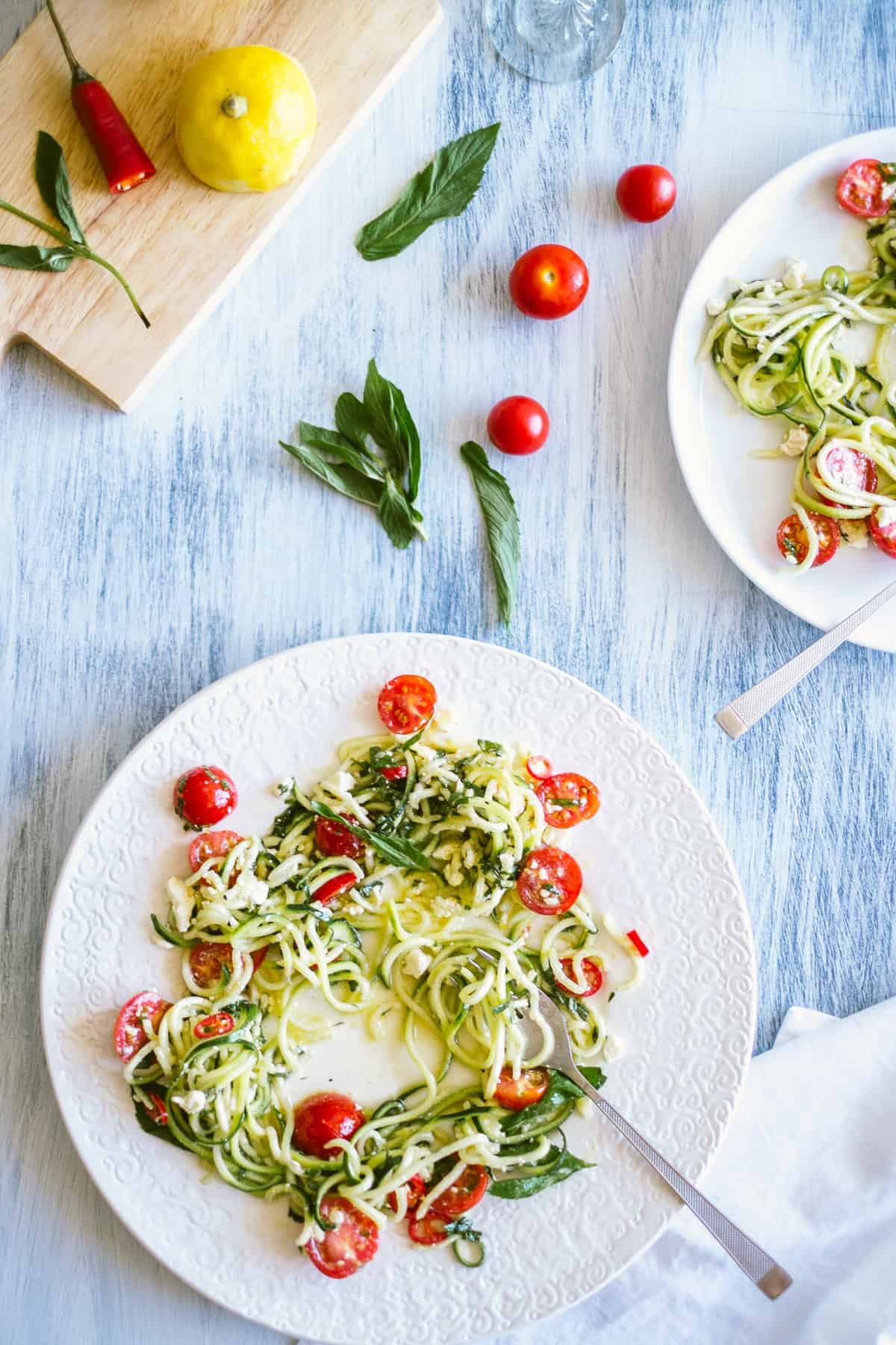 zucchini noodle salad