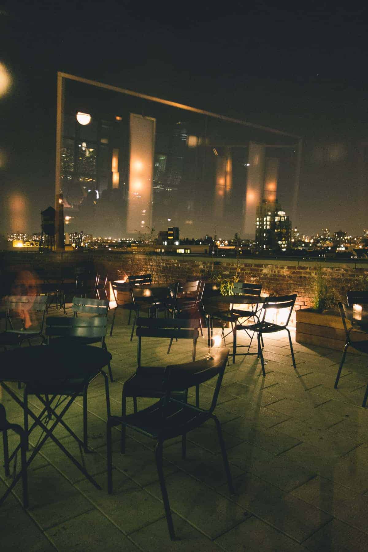 rooftop bar balcony Wythe Hotel Brooklyn New York