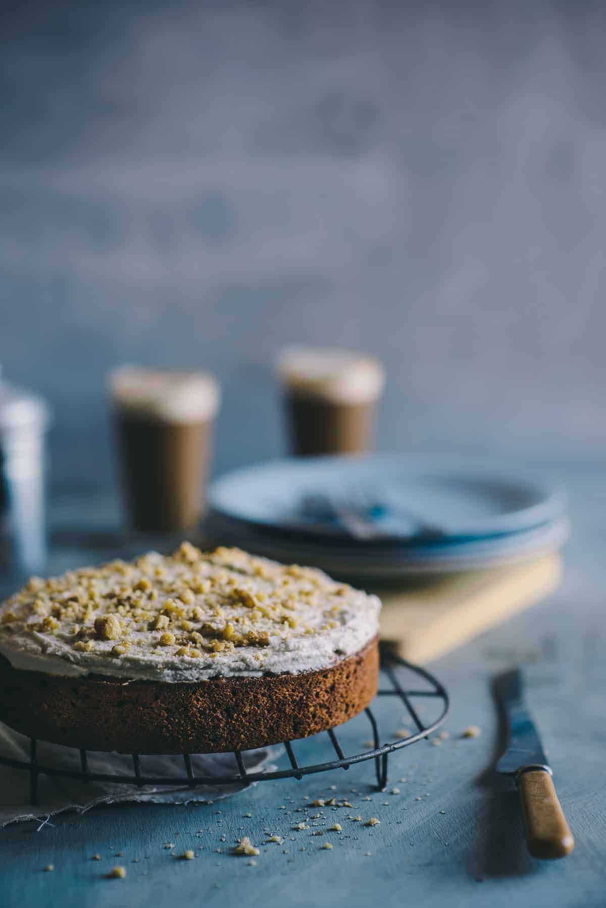 carrot cake made with spelt four