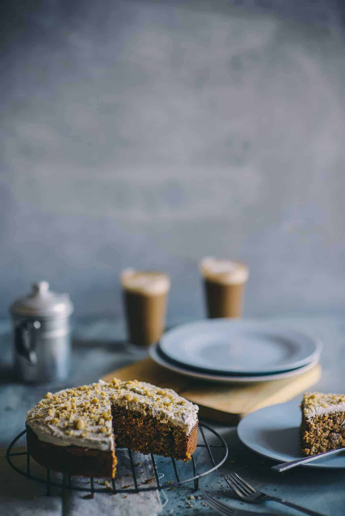 spelt flour carrot cake