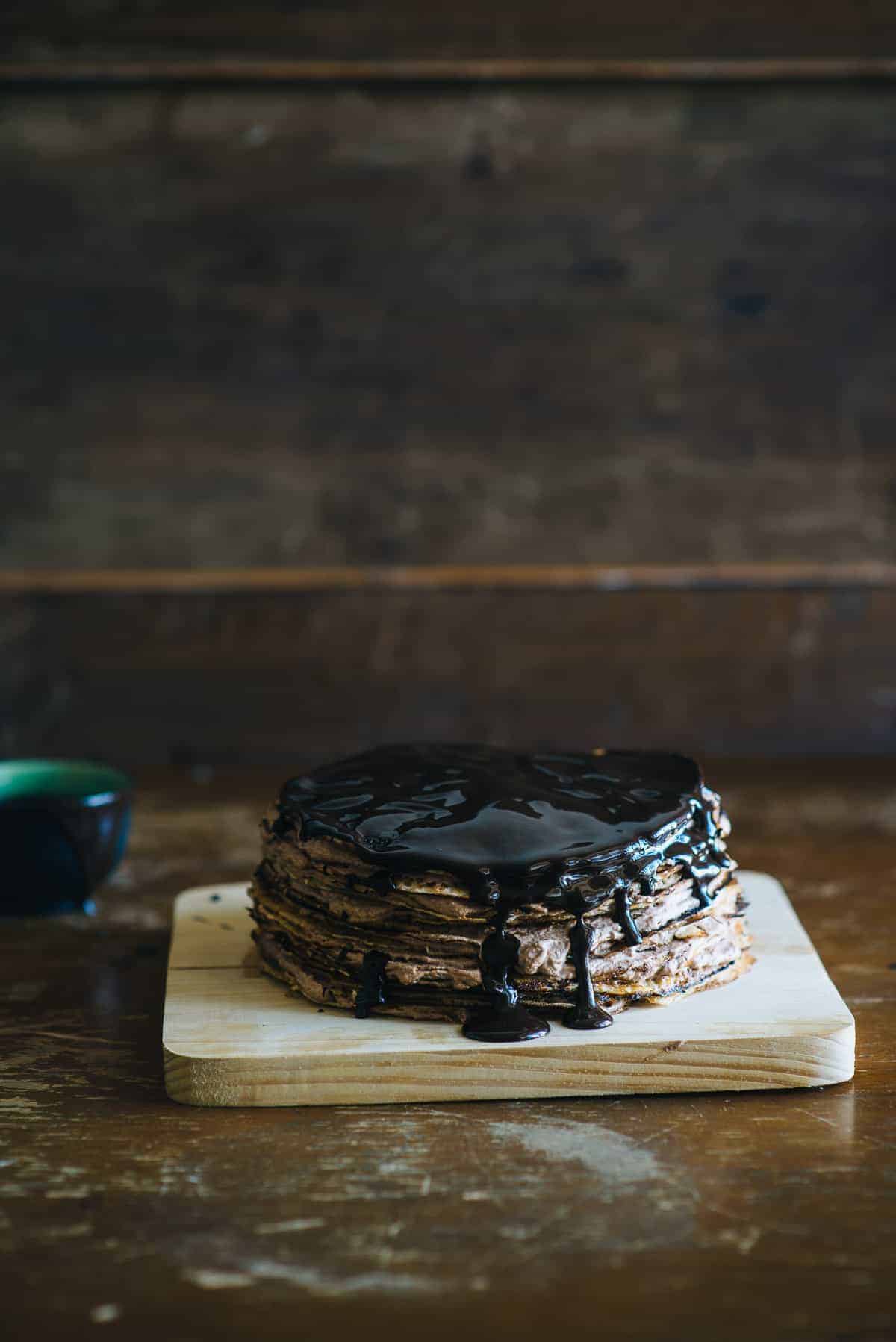 Nutella crepe cake recipe