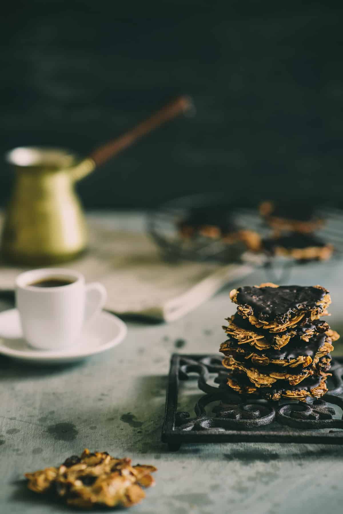 florentines with baklava spices