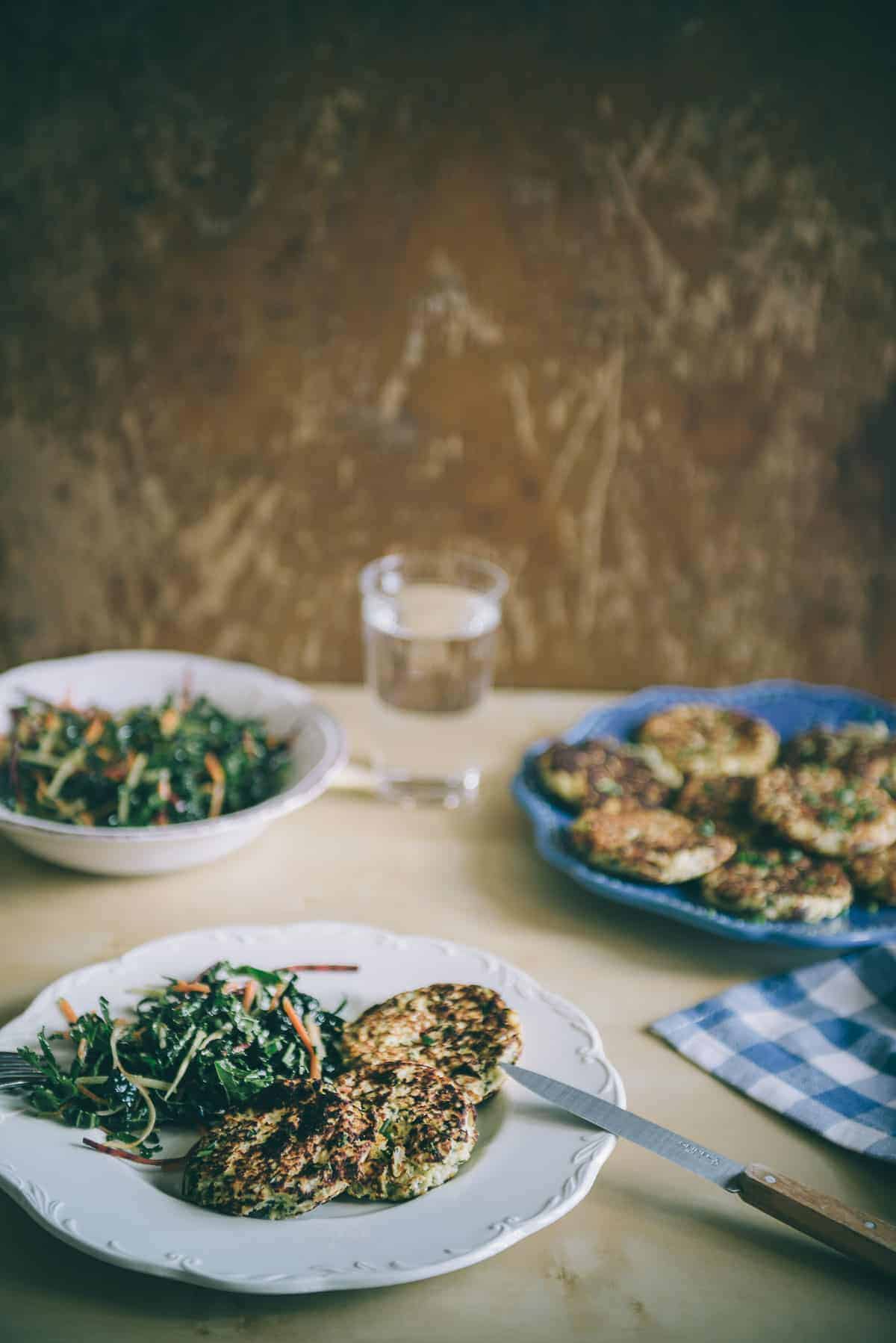 cauliflower and feta fritters recipe