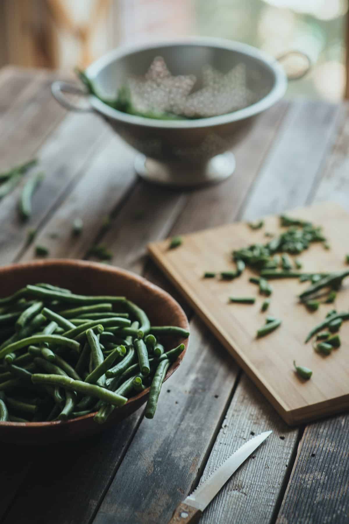 Greek style braised beans