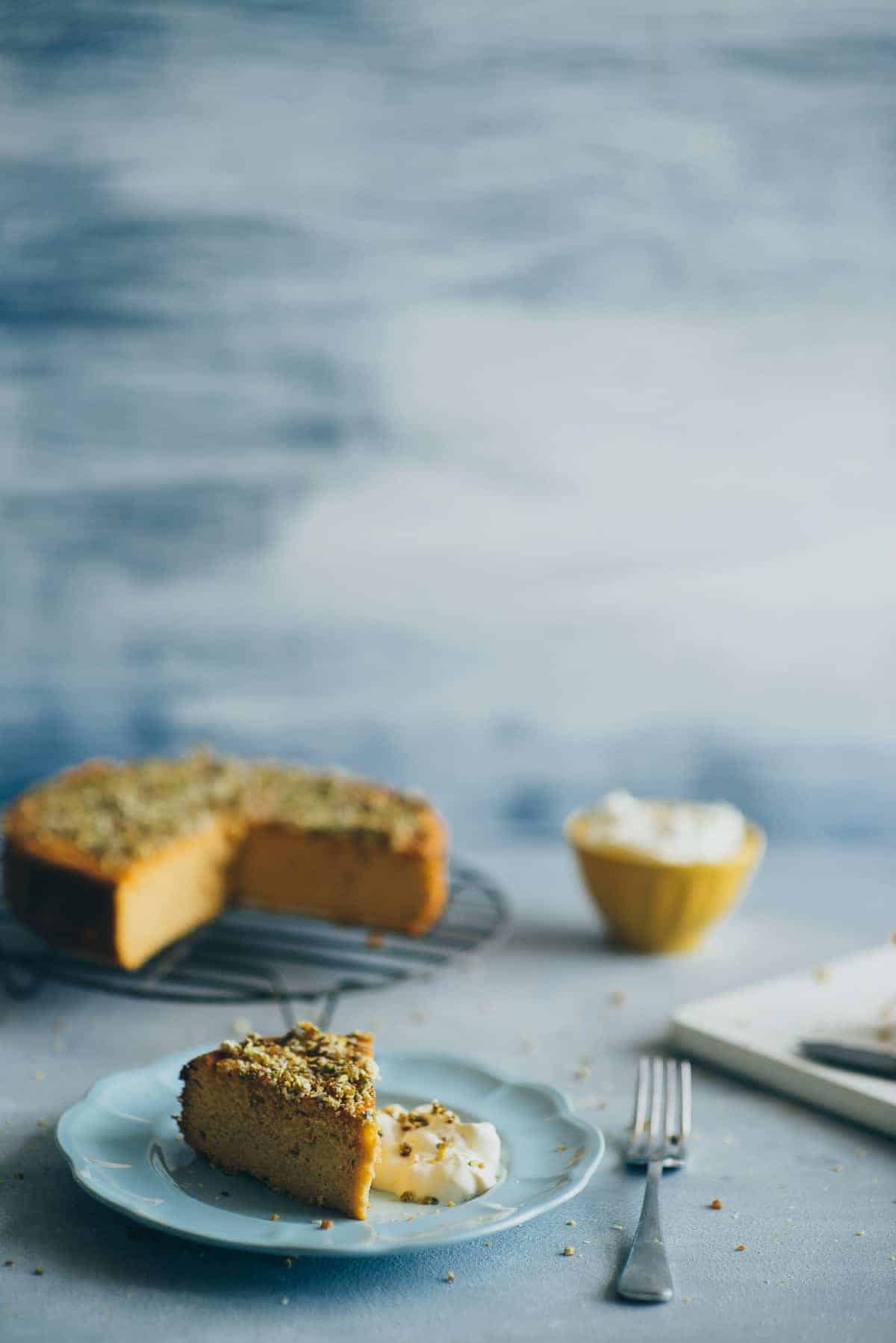 orange and almond cake with Greek yoghurt