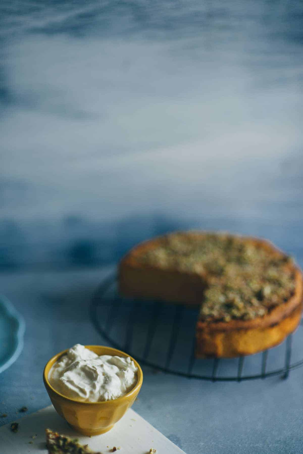 yoghurt for orange and almond cake