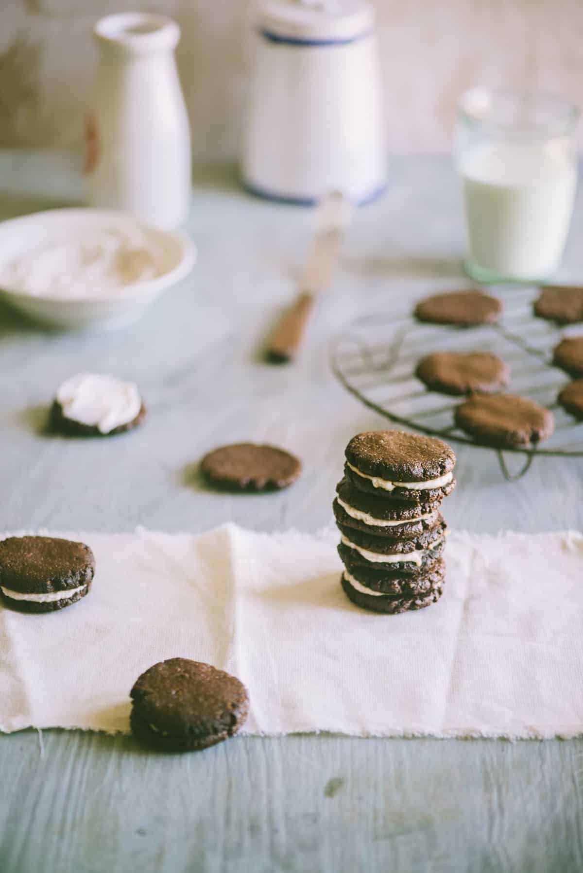 homemade Oreo cookies