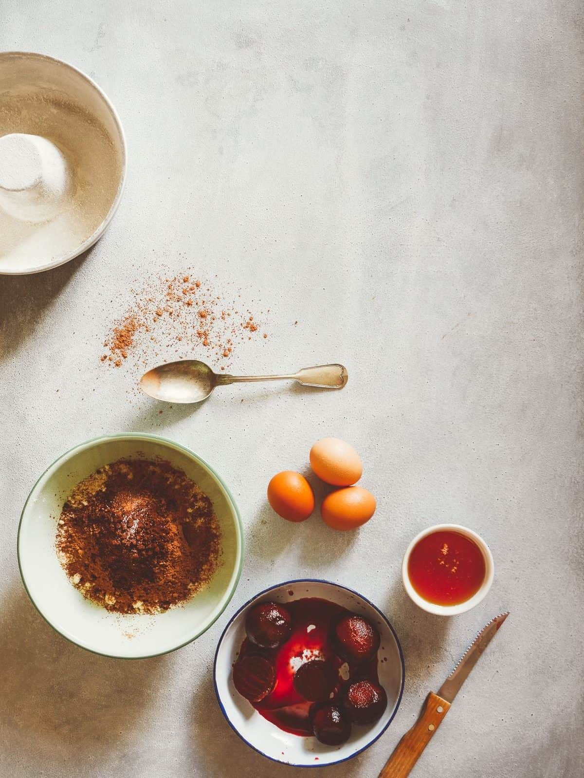 chocolate and beetroot cake recipe ingredients