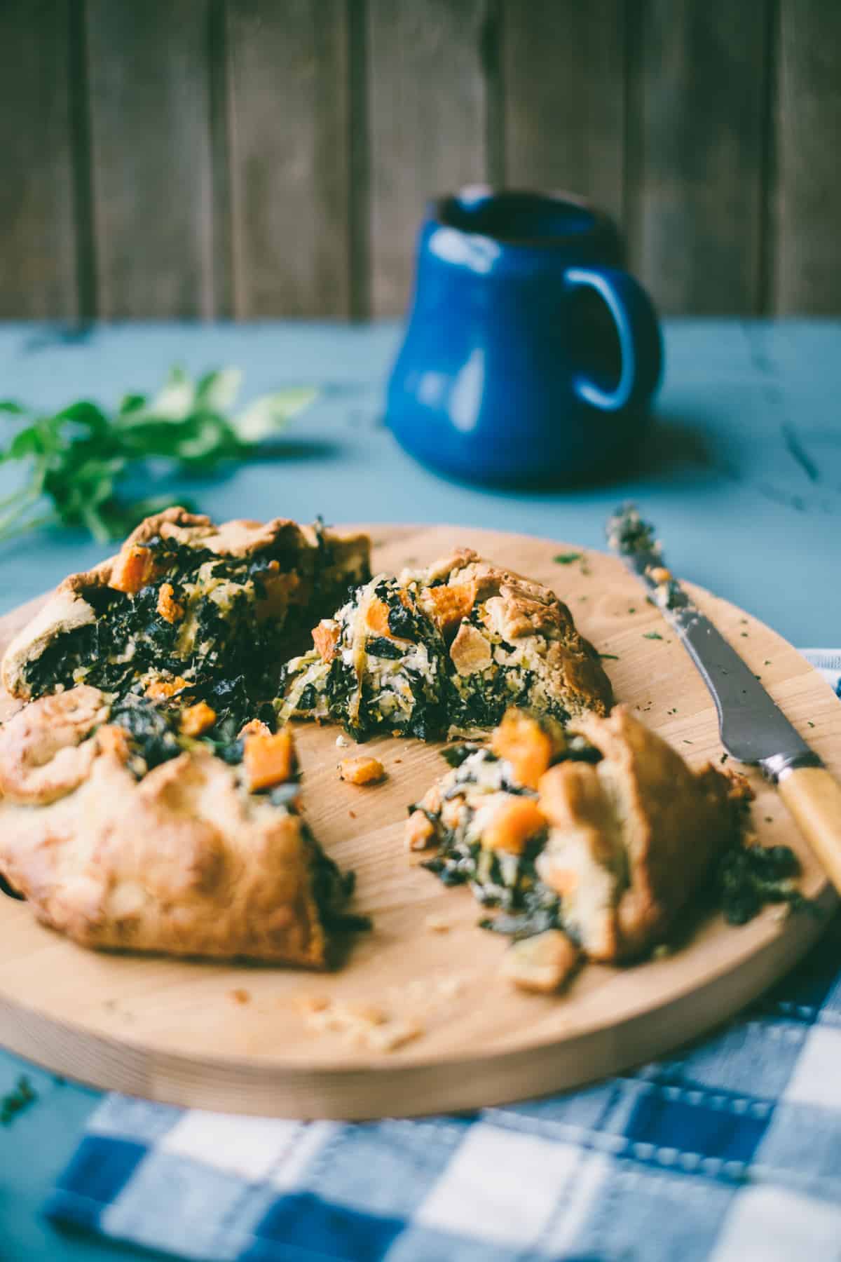 kale, feta and sweet potato pies recipe