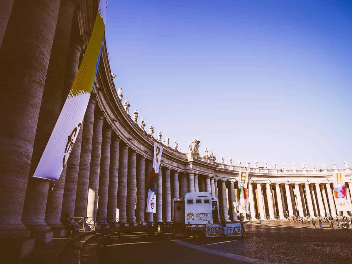 St Peter's Square Vatican - exploring Rome