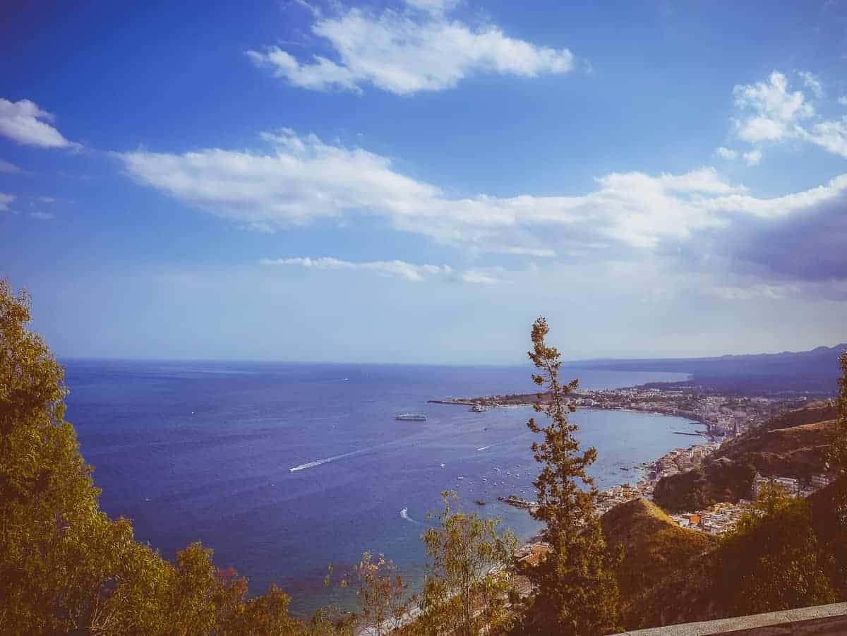 view from San Domenico Hotel Taormina