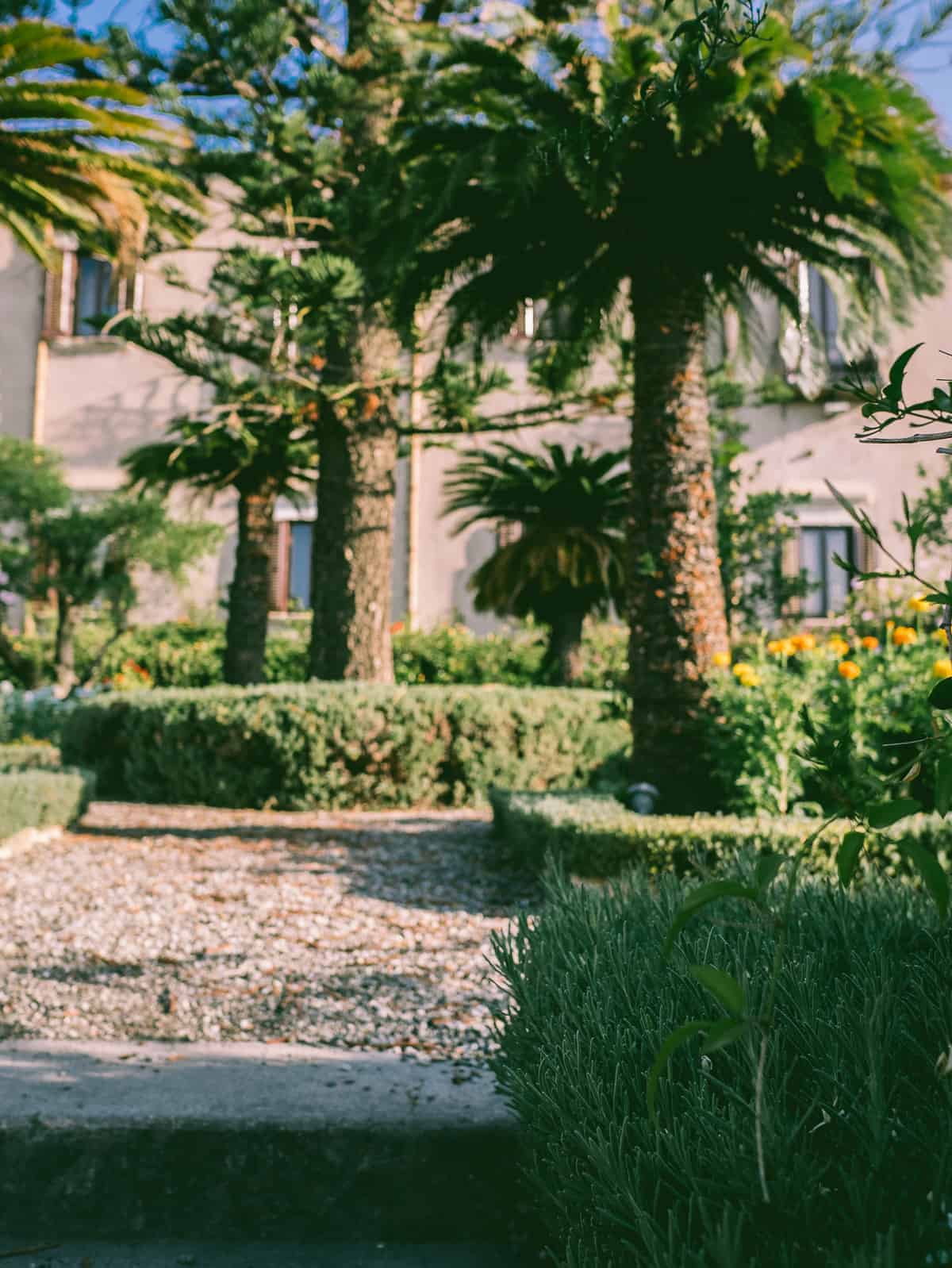 the gardens and grounds of the San Domenico Palace Hotel Taormina Sicily