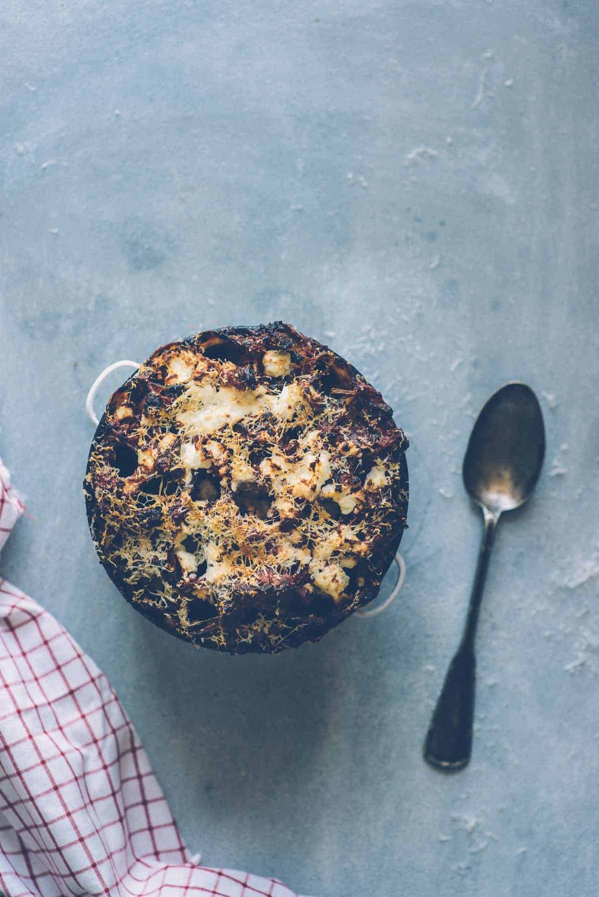 cannelloni cooked in a baking dish