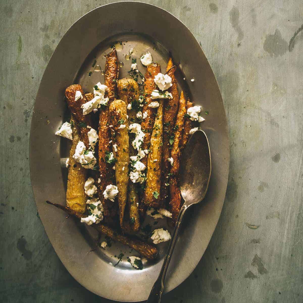 Roasted Carrots with Fennel and Goats Cheese Souvlaki For The Soul