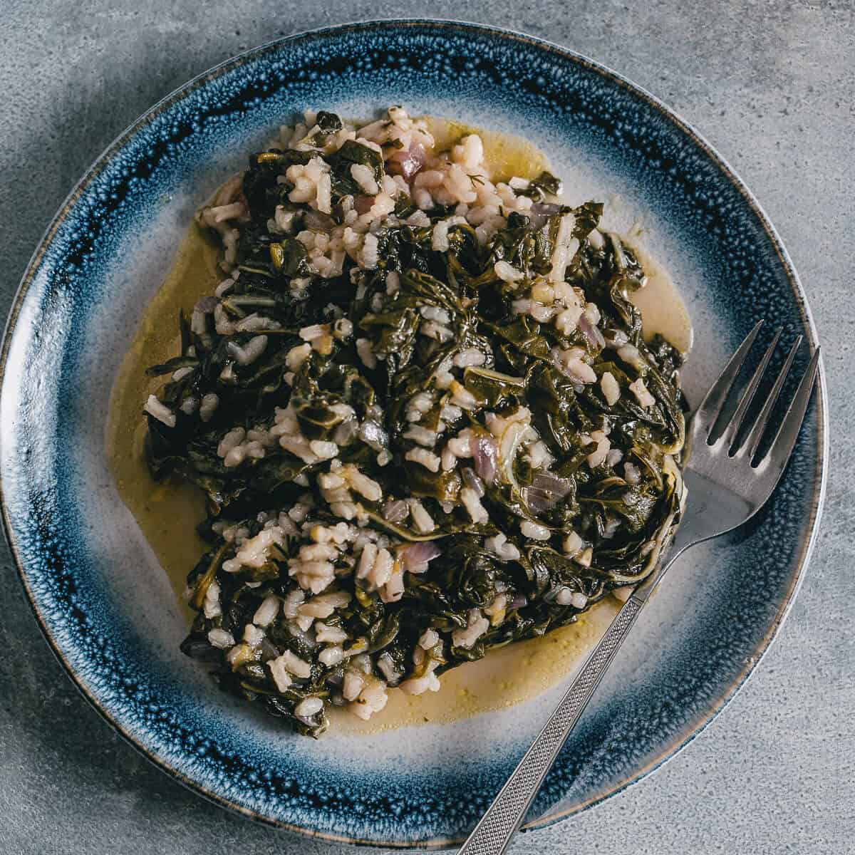 Spanakorizo Greek Spinach Rice Souvlaki For The Soul