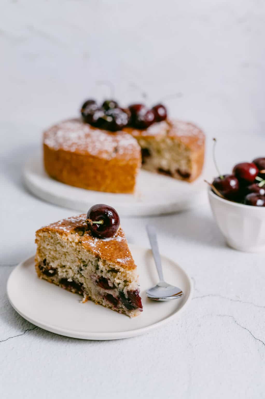 Cherry and Coconut Cake - Souvlaki For The Soul