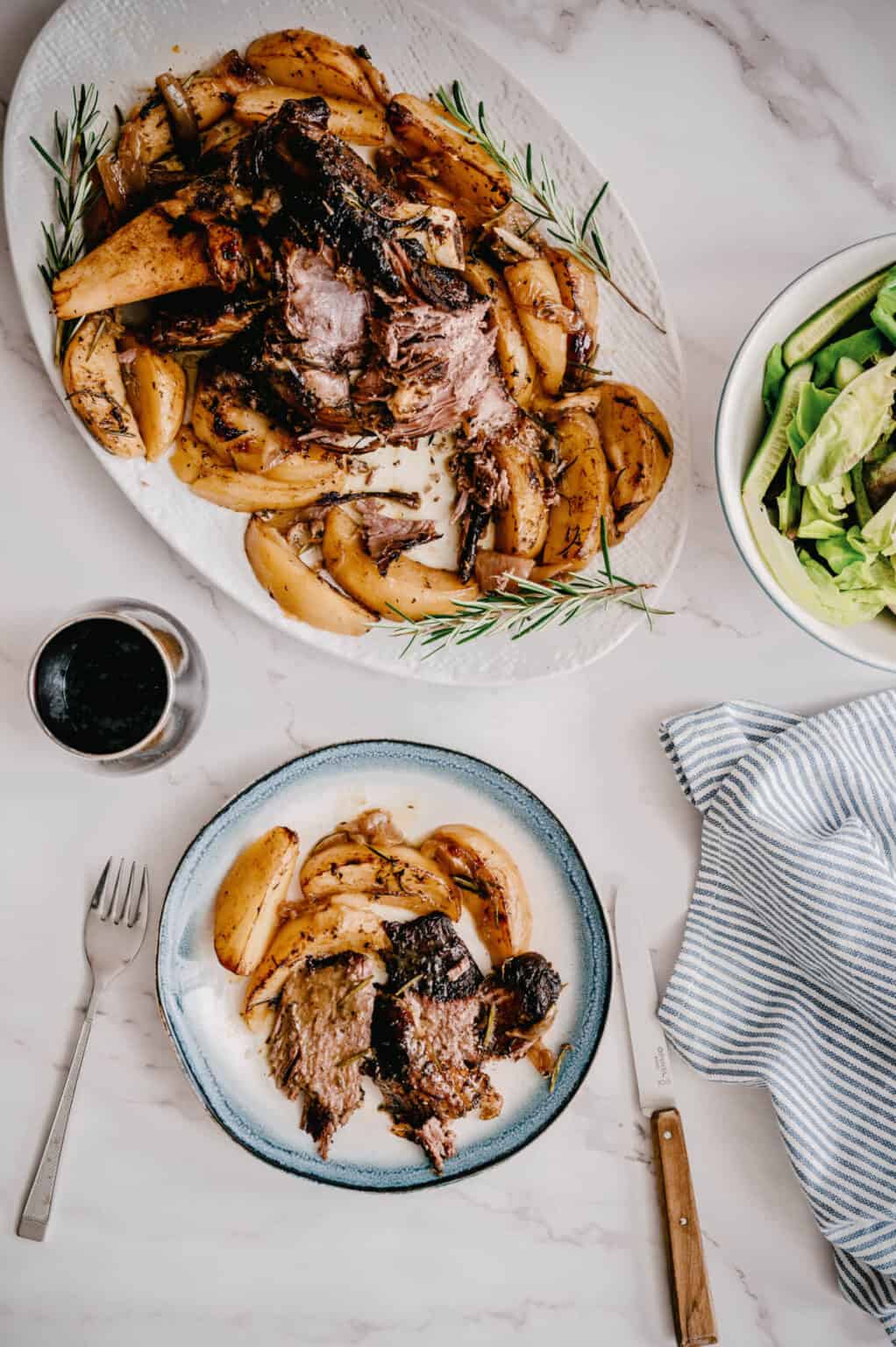 Greek Slow Roasted Lamb Souvlaki For The Soul