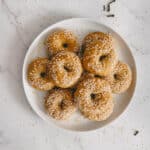 a plate of Greek olive oil cookies.